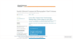 Desktop Screenshot of chadcoleman.wordpress.com