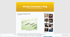 Desktop Screenshot of michaelschechter.wordpress.com