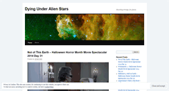 Desktop Screenshot of dyingunderalienstars.wordpress.com