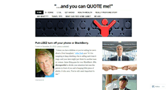 Desktop Screenshot of andyoucanquoteme.wordpress.com