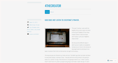 Desktop Screenshot of 4thecreator.wordpress.com