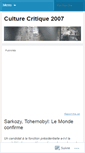 Mobile Screenshot of culturecritique.wordpress.com