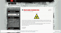 Desktop Screenshot of gohack.wordpress.com