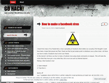 Tablet Screenshot of gohack.wordpress.com