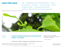 Tablet Screenshot of gaiaforgaia.wordpress.com
