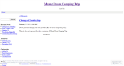 Desktop Screenshot of mountdoomcampingtrip.wordpress.com