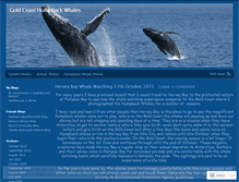 Tablet Screenshot of goldcoastwhales.wordpress.com