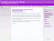 Tablet Screenshot of ladycristobel.wordpress.com