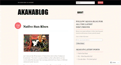 Desktop Screenshot of akanablog.wordpress.com