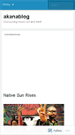 Mobile Screenshot of akanablog.wordpress.com