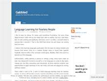 Tablet Screenshot of gabbled.wordpress.com