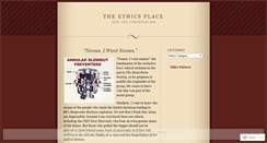 Desktop Screenshot of ethicsdialogue.wordpress.com