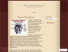 Tablet Screenshot of ethicsdialogue.wordpress.com