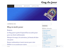 Tablet Screenshot of gagdujour.wordpress.com