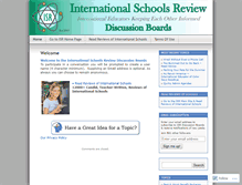 Tablet Screenshot of internationalschoolsreviewdiscuss.wordpress.com