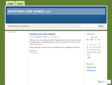 Tablet Screenshot of keystonelakehomes.wordpress.com