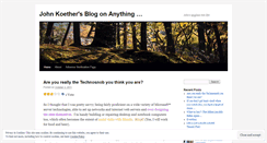 Desktop Screenshot of jkoether.wordpress.com