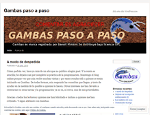 Tablet Screenshot of gambeando.wordpress.com