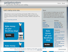 Tablet Screenshot of gadgetssystem.wordpress.com
