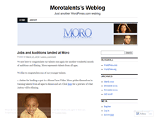 Tablet Screenshot of morotalents.wordpress.com