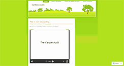 Desktop Screenshot of carbonaudit.wordpress.com