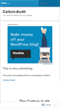 Mobile Screenshot of carbonaudit.wordpress.com