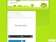 Tablet Screenshot of carbonaudit.wordpress.com