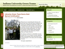 Tablet Screenshot of iugreenteams.wordpress.com