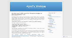 Desktop Screenshot of ajmf.wordpress.com