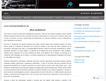 Tablet Screenshot of importandotalento.wordpress.com