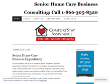 Tablet Screenshot of homecarebusiness.wordpress.com