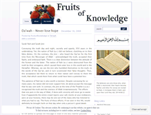 Tablet Screenshot of fruitsofknowledge.wordpress.com