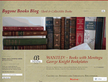 Tablet Screenshot of bygonebooks.wordpress.com