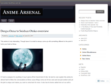 Tablet Screenshot of animearsenal.wordpress.com