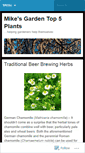 Mobile Screenshot of mikesgardentop5plants.wordpress.com