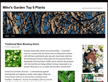 Tablet Screenshot of mikesgardentop5plants.wordpress.com
