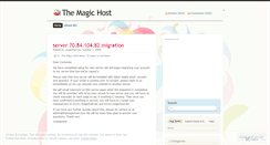 Desktop Screenshot of magichost.wordpress.com