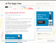 Tablet Screenshot of magichost.wordpress.com