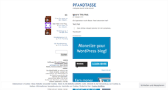 Desktop Screenshot of pfandtasse.wordpress.com