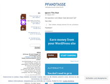 Tablet Screenshot of pfandtasse.wordpress.com
