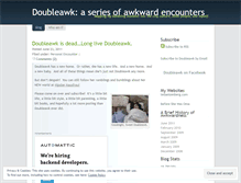 Tablet Screenshot of doubleawk.wordpress.com