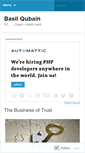 Mobile Screenshot of basilqubain.wordpress.com