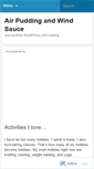 Mobile Screenshot of airpuddingandwindsauce.wordpress.com