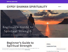 Tablet Screenshot of gypsyshamanspirituality.wordpress.com