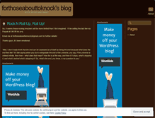 Tablet Screenshot of forthoseabouttoknock.wordpress.com