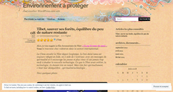 Desktop Screenshot of environnementaproteger.wordpress.com