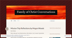 Desktop Screenshot of familyofchristconversations.wordpress.com