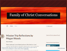 Tablet Screenshot of familyofchristconversations.wordpress.com