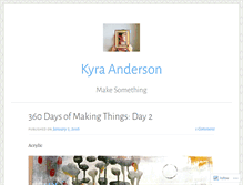 Tablet Screenshot of kyraanderson.wordpress.com