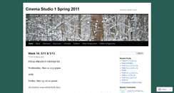 Desktop Screenshot of cinemastudio1spring2011.wordpress.com